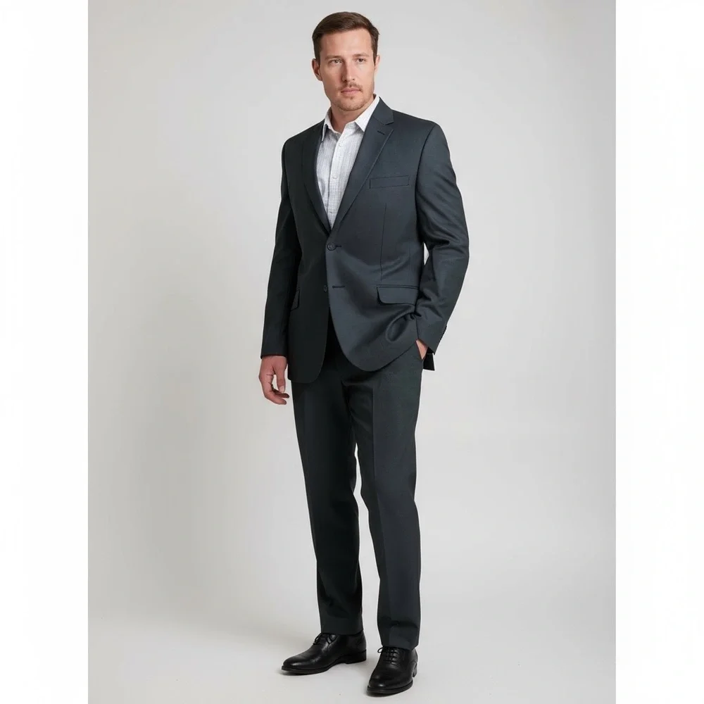 Men's Elegant Charcoal Suit